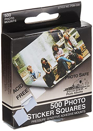 Pioneer Photo Mounting Squares - 500 Pack, Acid Free Adhesive