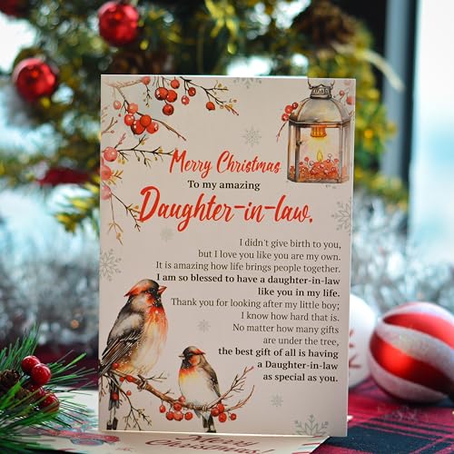 Christmas Card for Daughter In Law with Envelope and Seal