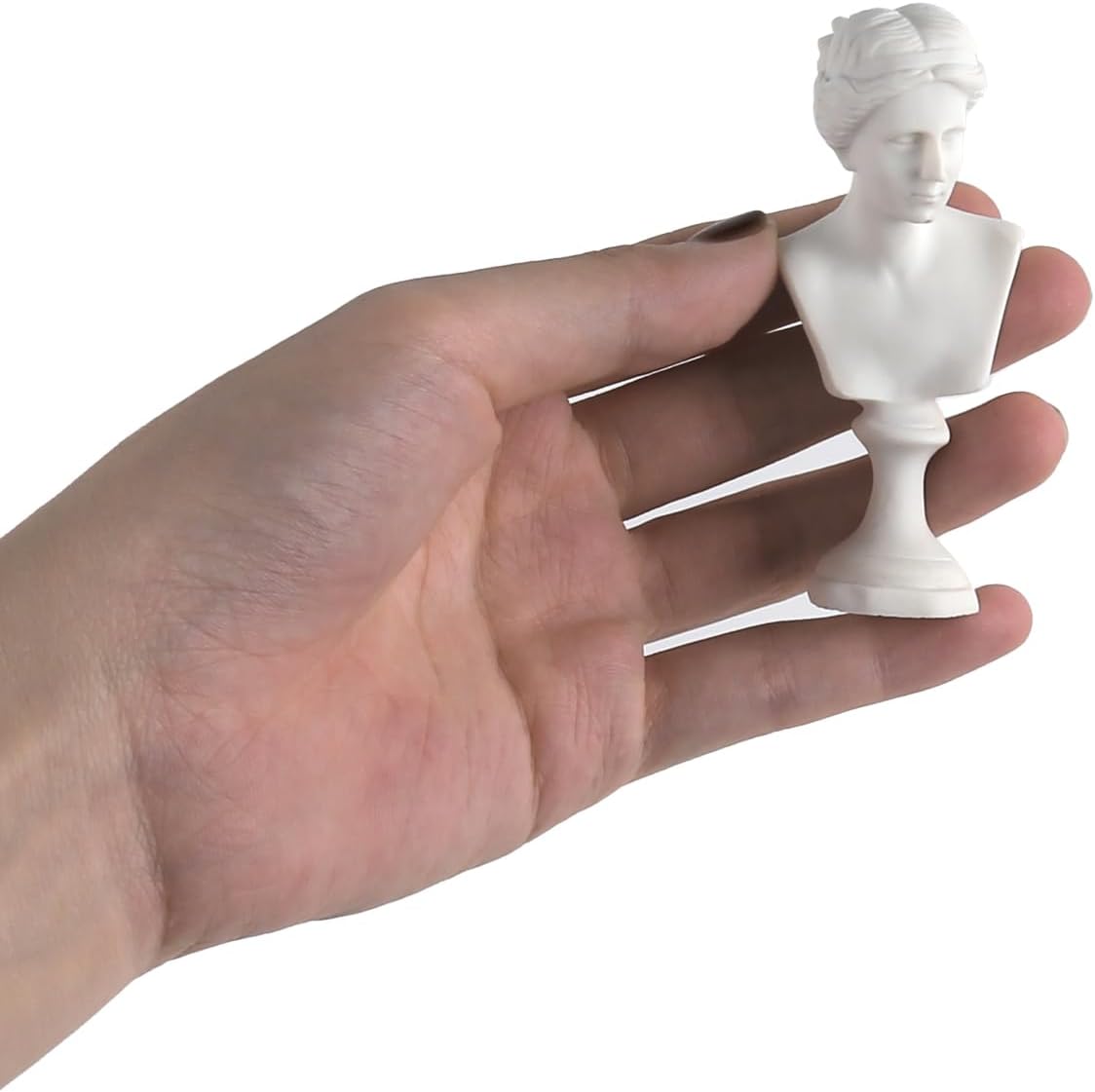 Skiennix Mini Greek Statues - Mythology Figurines Set of 4 | Resin Busts for Home & Office Decor