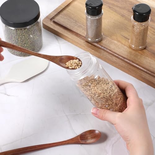 Wooden Honey Spoon Set, 2 Pcs 7.7 Inch Long Spoons for Kitchen and Tea