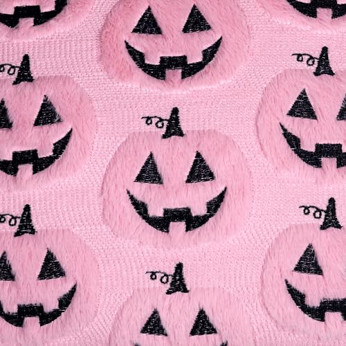 4TH Emotion Pink Halloween Pumpkin Throw Pillow Covers, 18x18 Set of 2