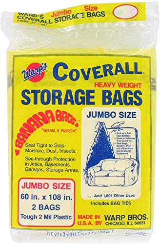 Oversized Storage Bags Jumbo 60x108 in. 6 Pack - Dust, Bug, Moisture Resistant