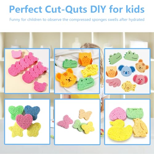 Blue Biodegradable Kitchen Sponges 6 Pack Large Size Eco-Friendly Dish Scrubbers