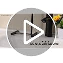 Livabber L-Shape Hand Towel Holder Stand - Modern Metal Rack for Bathroom & Kitchen (Black)