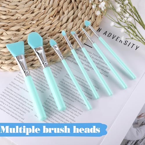 7-Piece Silicone Brush Applicator Kit for Epoxy Resin and Face Masks