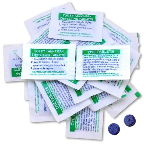 Toilet Leak Detection Dye Tablets - 20 Pack for Silent Leak Detection