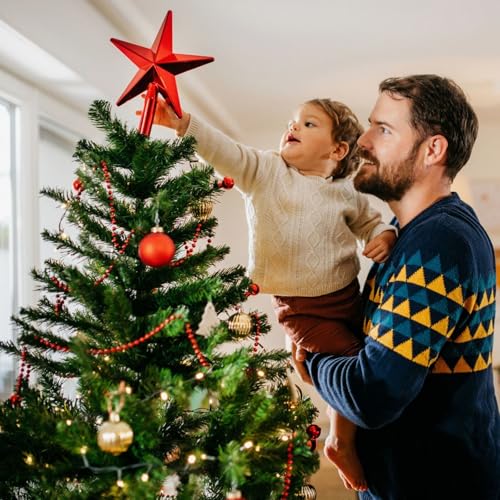 Christmas Tree Topper Holder Set with Adjustable Clips & Supports