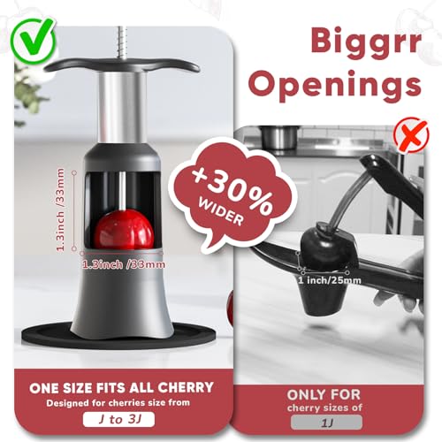 Durable Cherry Pitter Tool - Food-Grade Stainless Steel & PP Plastic