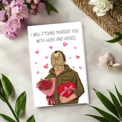 Funny Scary Movie Birthday Card for Halloween Girlfriend