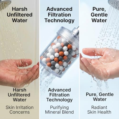200g Mineral Shower Head Filter Beads Replacement for Water Softening & Purification