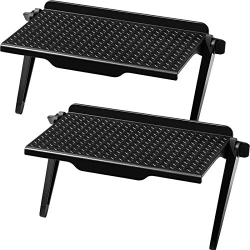 Blulu Adjustable TV Top Shelf Mount Bracket - 8.5 x 4.5 Inch, 2 Pack Black