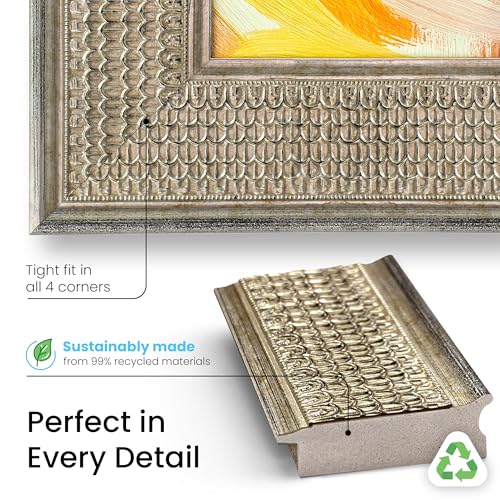 Gatsby Silver Deco TV Frame for Samsung The Frame & Pro TVs