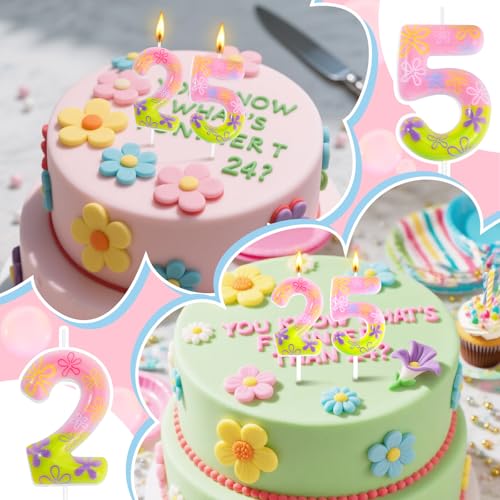 Number 25 Birthday Candle, Underwater Ocean Themed Cake Topper