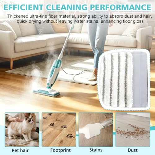Shark Steam Mop Pads Compatible with S1000 Series - 3 Pack
