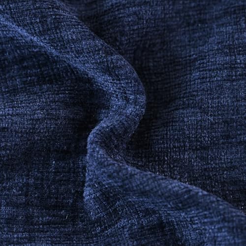 CaliTime Navy Blue Throw Pillow Covers 18x18 Inches - Set of 2