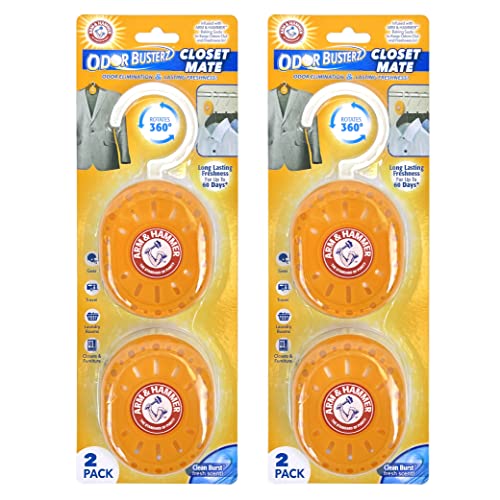 Arm & Hammer Closet Mate Odor Busterz Deodorizers - 4 Pack