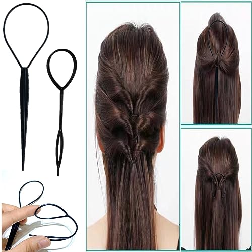 Chayumda 5-Piece Hair Styling Brush Set with Rat Tail Comb and Topsy Tail