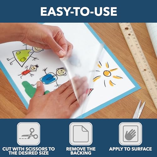Con-Tact Self-Adhesive Clear Vinyl Shelf Liner - Matte Privacy Film, 18" x 192"