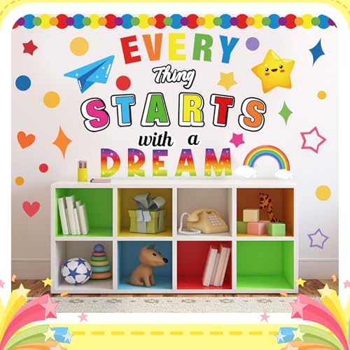Motivational Bulletin Board Cutouts - Dream Wall Decor Set