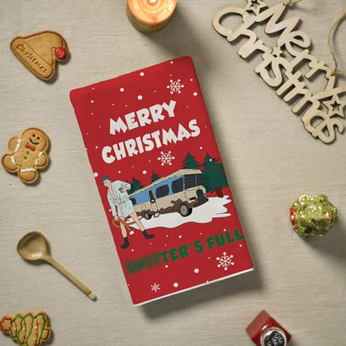 Funny Christmas Kitchen Towels - Super Absorbent Dish Towels for Holiday Decor