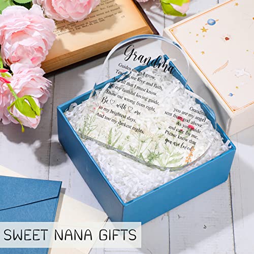 Acrylic Heart Grandma Gift - Elegant Keepsake for Grandmother