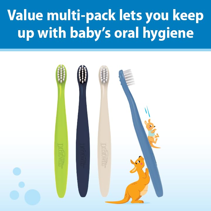 Dr. Brown's Infant-to-Toddler Training Toothbrush Set - 4-Pack