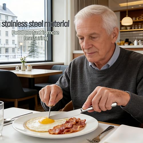 2-Piece Stainless Steel Butter Knife Set with Serrated Edge