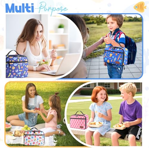 Modern Insulated Lunch Bag for Men & Women - Large Capacity Cooler Tote