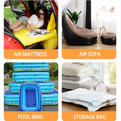 Aida & Hani Electric Air Pump for Inflatables with 3 Nozzles - Fast Inflator & Deflator for Pool Floats, Air Mattresses, and More
