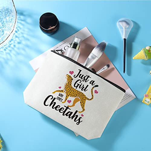 Cheetah Print Makeup Bag - Waterproof Travel Cosmetic Organizer