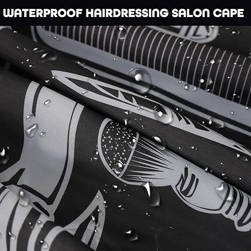 Professional Barber Cape 64x56 Inch Waterproof Hair Cutting Cape