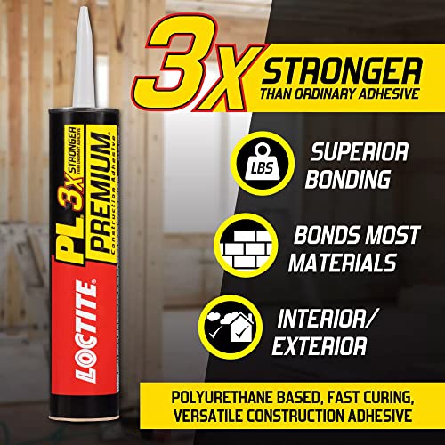 Loctite PL Premium Polyurethane Construction Adhesive, 10 oz - 1 Pack