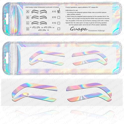 Airbrush Eyebrow Shaping Stencils Stickers Tint Tape Guides