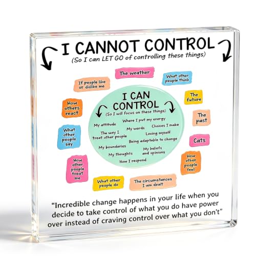 Inspirational Mental Health Acrylic Desk Decor for Therapists & Women