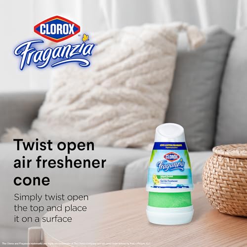 Clorox Fraganzia No-Plug Gel Air Freshener Cone - Island Orchid Scent, 6 Oz