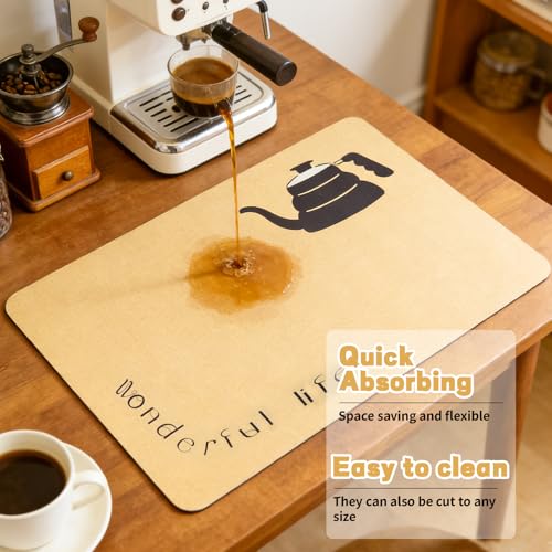 Diatomaceous Earth Coffee Drying Mat - 16" x 20" for Kitchen