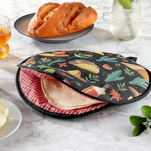 12-Inch Tortilla Warmer Pouch - Microwave Safe & Insulated