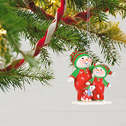 Hallmark Keepsake Christmas Ornament 2021, Making Memories Snowmen Cozy New Pajamas
