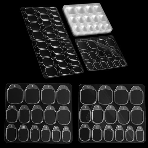 Clear Nail Adhesive Tabs 300pcs - Double Sided Jelly Glue for Press On Nails