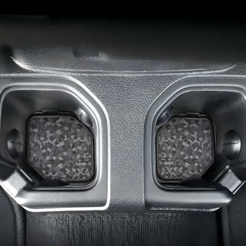 Jeep Gladiator JT Rear Seat Cup Holder Coasters (1 Pair, 2020-2023)