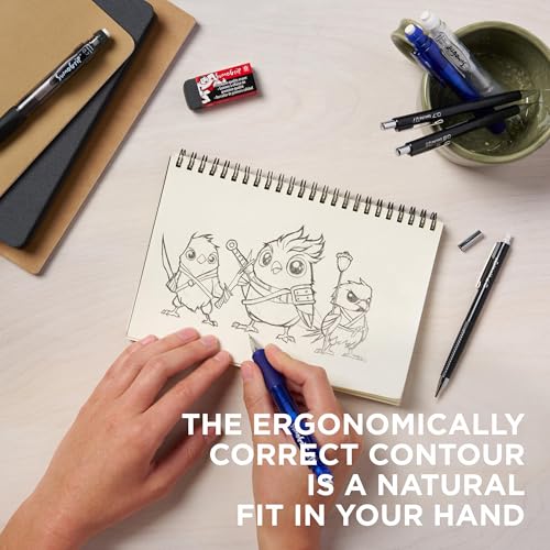Sakura SumoGrip 0.9mm Mechanical Pencil, Ergonomic Clear Barrel with Eraser
