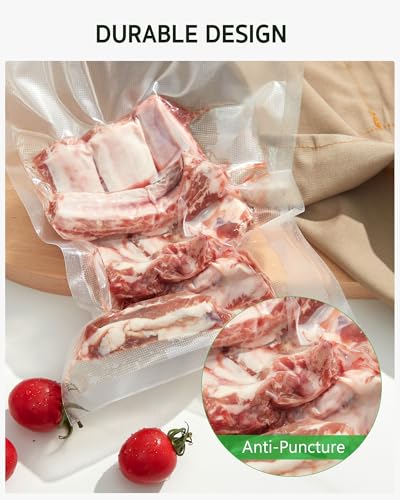 Syntus 50 Pcs Vacuum Sealer Bags Quart Size 8x12 BPA Free Food Storage