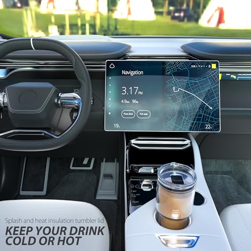 20 oz Tumbler Lid for YETI, Replacement Lid for YETI 20oz Tumbler & 10 oz Lowball, 10 oz Mug, Magnetic Spill Proof Cup Covers with Slide Switch, BPA Free (1 Pack)