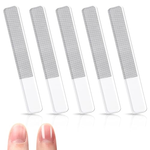 Kootinn 5-Pack Nano Glass Nail Shiner and Crystal File Buffer Kit