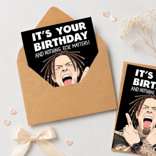 Funny Rock Birthday Card for Him | Humorous Greeting Card 5x7