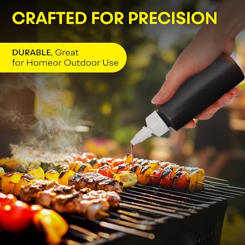 BRIGHTFROM 4 oz Squeeze Bottles, Leak-Proof Condiment & Craft Bottles - 4 Pack