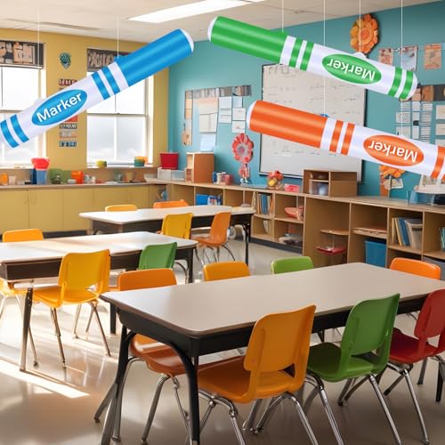 Large Inflatable Marker Balloons - 3 Pcs 27 Inch Back to School Decor