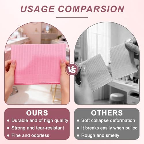 40 Pack Disposable Nail Mats - Waterproof & Easy to Clean