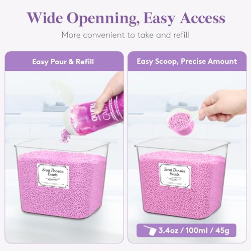 Lifewit Laundry Pods Container with Lid - 0.7 Gallon Clear Storage Jar
