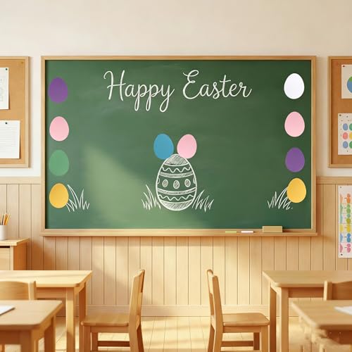 60 Pcs Easter Egg Paper Cutouts for DIY Crafts & Decor